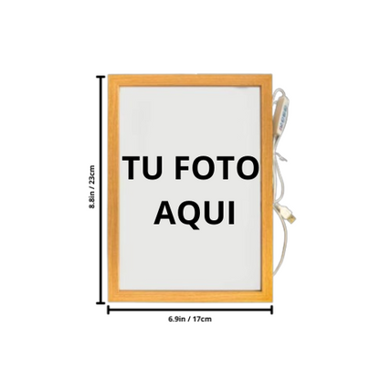 Marco con luz personalizable